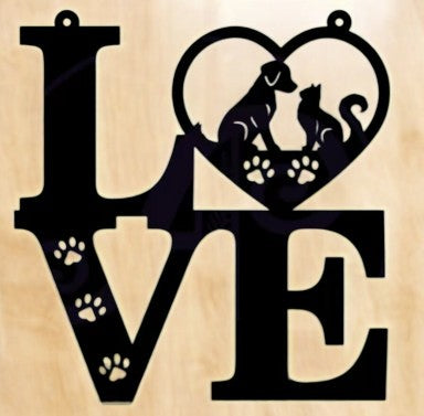 Love Pets wall sign