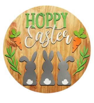 Hoppy Easter Door Hanger