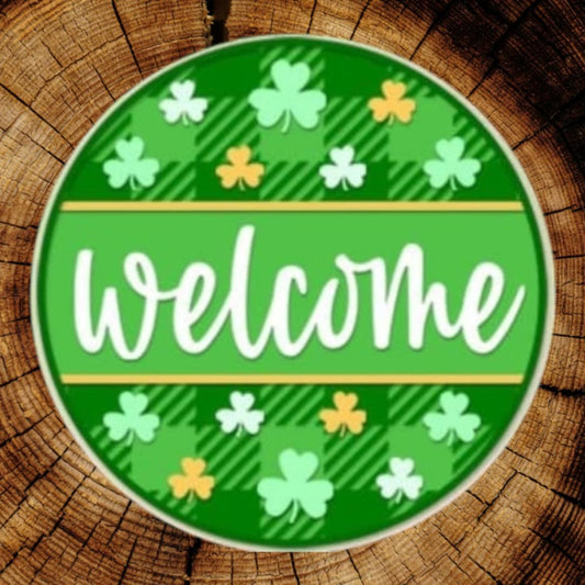 St. Patrick's Welcome door sign